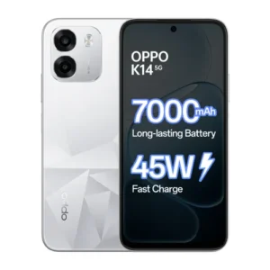 OPPO K14 5G (6GB RAM, 128GB Storage) | Dimensity 6300 | 7000mAh Battery | 120Hz Display | Prism Violet